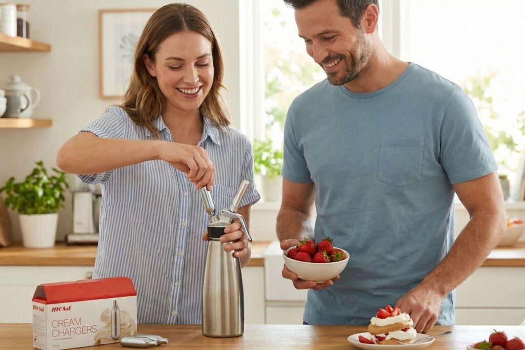 People using cream charger bulbs